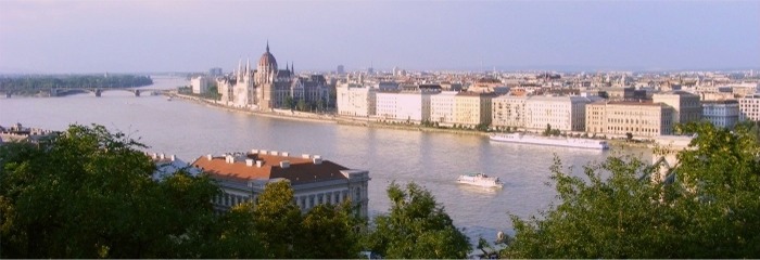 Blick auf Budapest von der Fischerbastei aus